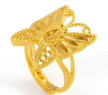 Load image into Gallery viewer, 24K Big Butterfly Ring
