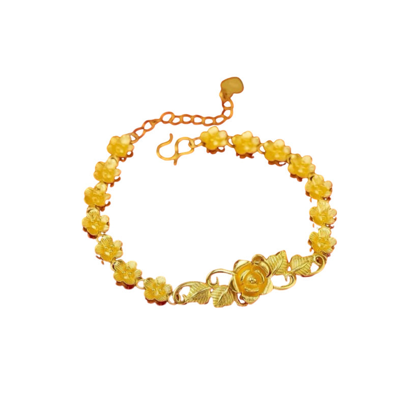 24K Flower Bracelet