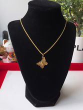 Load image into Gallery viewer, 24K Butterfly Necklace
