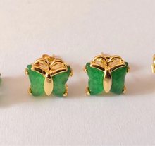 Load image into Gallery viewer, Jade Butterfly Earrings
