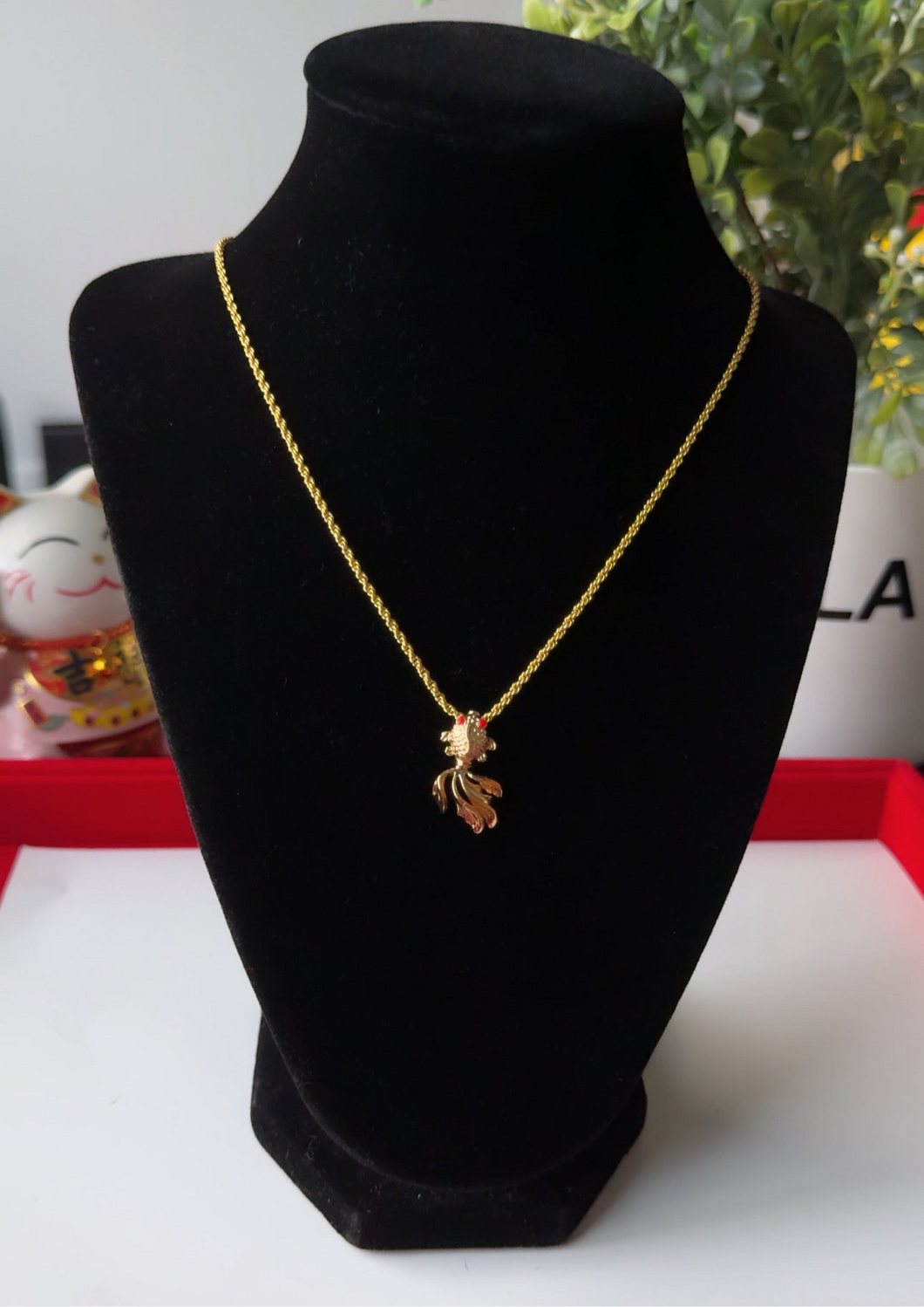 24K Coi Fish Necklace