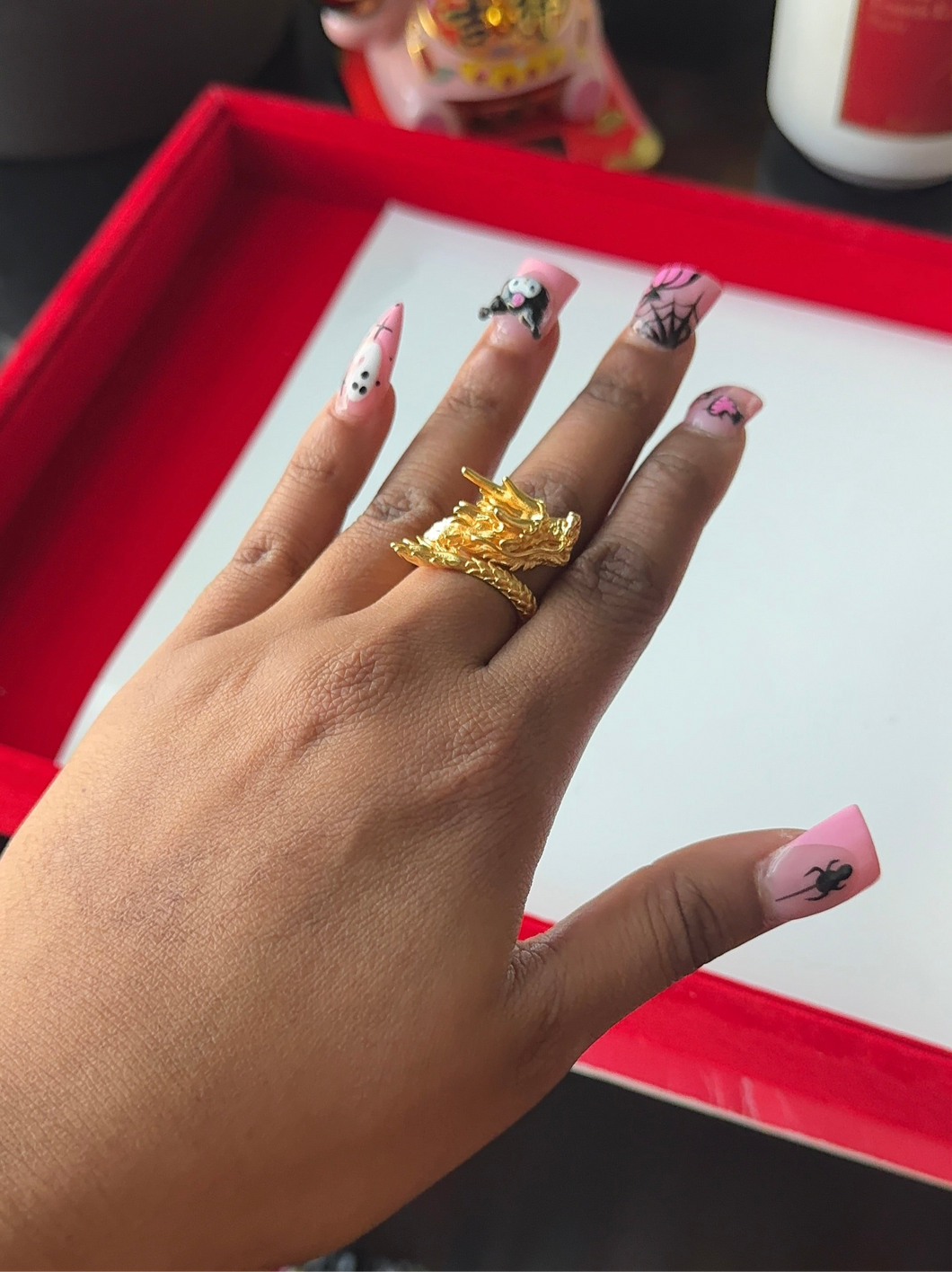 24K Dragon Ring