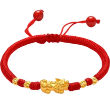 Load image into Gallery viewer, 24K Red Rope Bracelet
