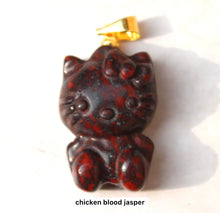 Load image into Gallery viewer, Hello Kitty Jade Necklace
