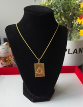 Load image into Gallery viewer, 24K Square Buddha Necklace
