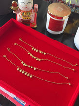 Load image into Gallery viewer, 24K Heart Anklet
