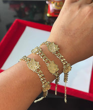 Load image into Gallery viewer, 18K HK 3-Face Bracelet or Anklet
