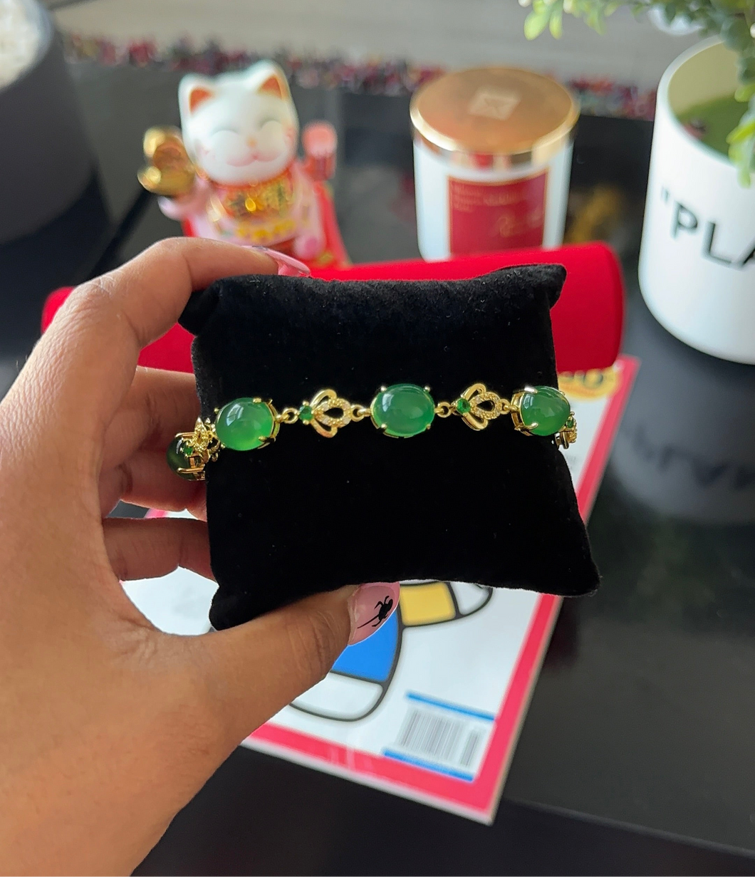 Jade Diamond Bracelet