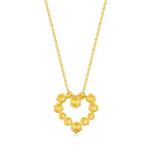 Load image into Gallery viewer, 24K Rose Heart Necklace
