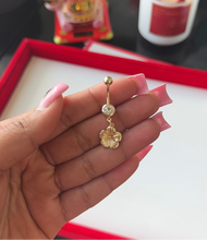 Load image into Gallery viewer, 24K Flower Belly Ring
