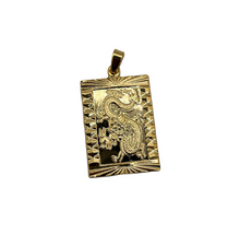 Load image into Gallery viewer, 24K Square Dragon Necklace
