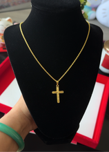 Load image into Gallery viewer, 24K Cross Necklace
