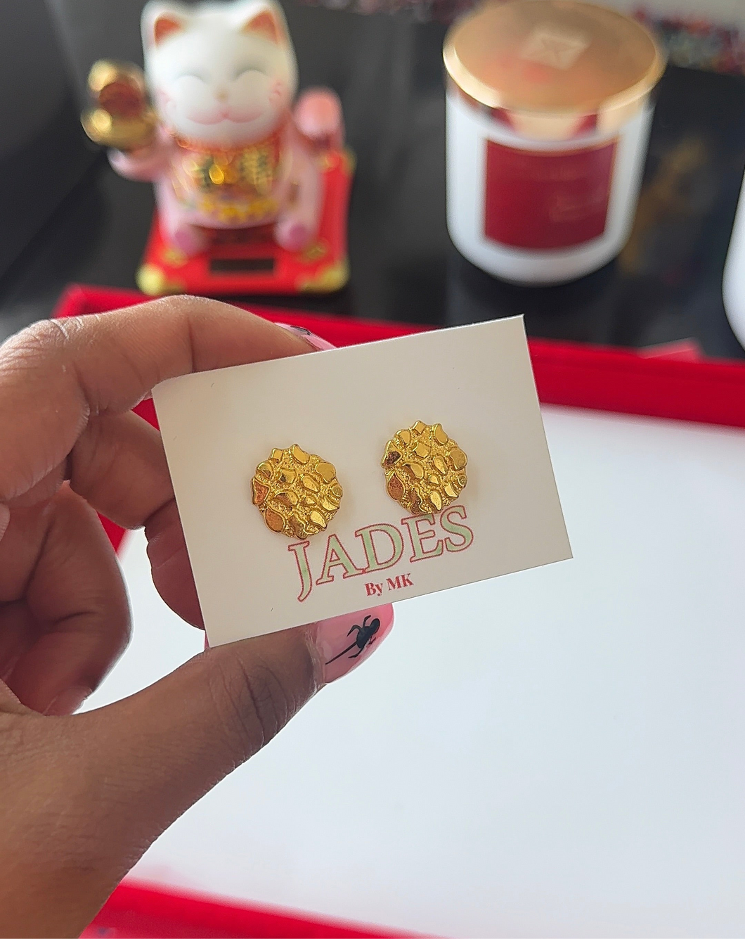 Nugget Circle Earrings