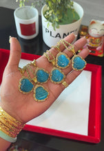 Load image into Gallery viewer, Teal Jade Buddha Necklace
