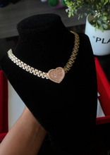 Load image into Gallery viewer, 18K Diamond Heart Rolex Necklace
