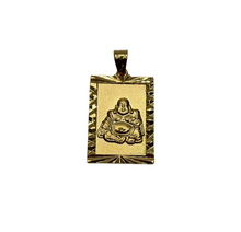 Load image into Gallery viewer, 24K Square Buddha Necklace
