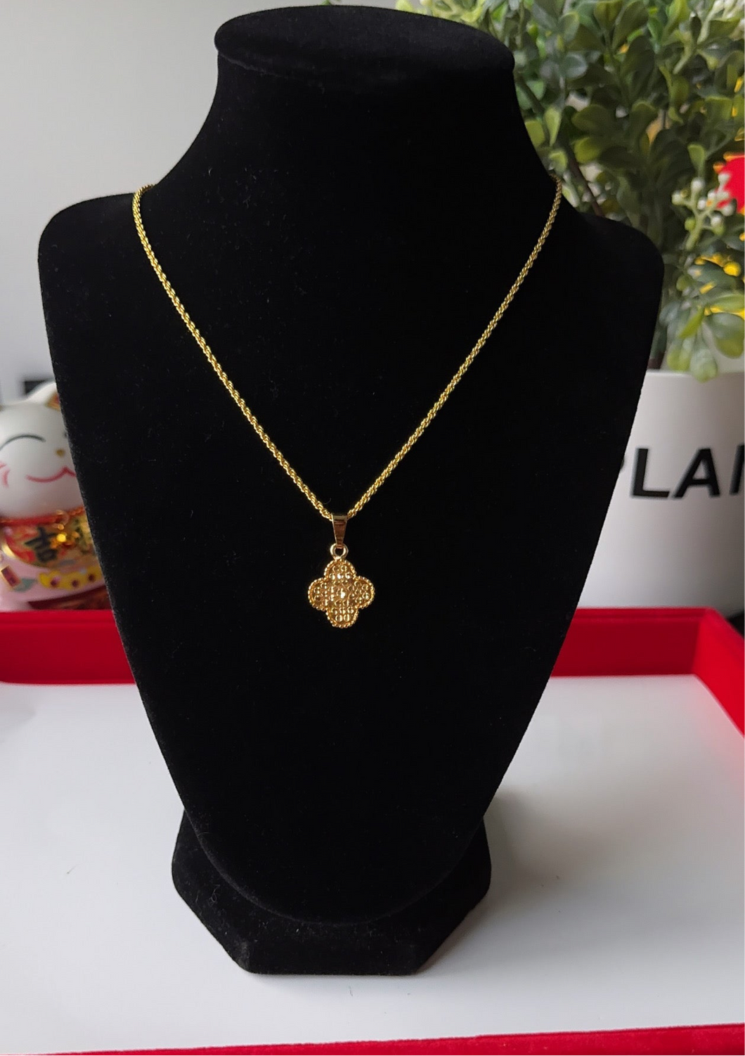24K Clover Necklace