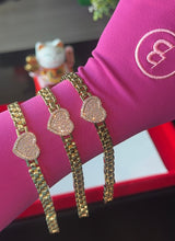 Load image into Gallery viewer, 18K Solid Heart Rolex Bracelet
