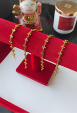 Load image into Gallery viewer, 24K Cross Bracelet
