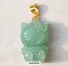 Load image into Gallery viewer, Hello Kitty Jade Necklace
