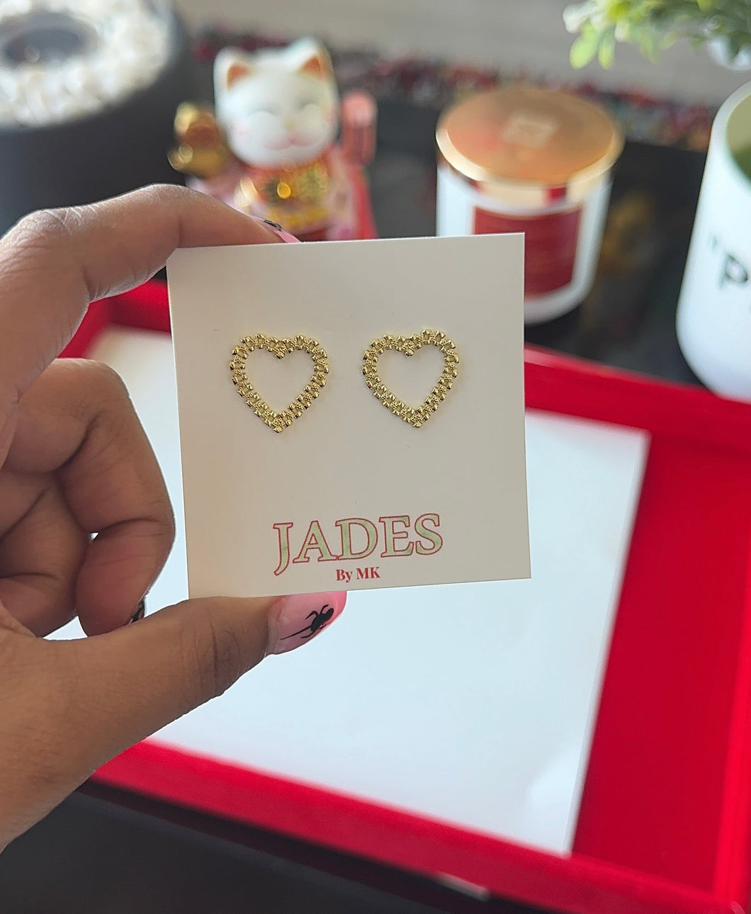 Rolex Heart Earrings