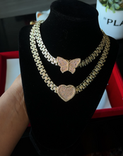 Load image into Gallery viewer, 18K Diamond Heart Rolex Necklace
