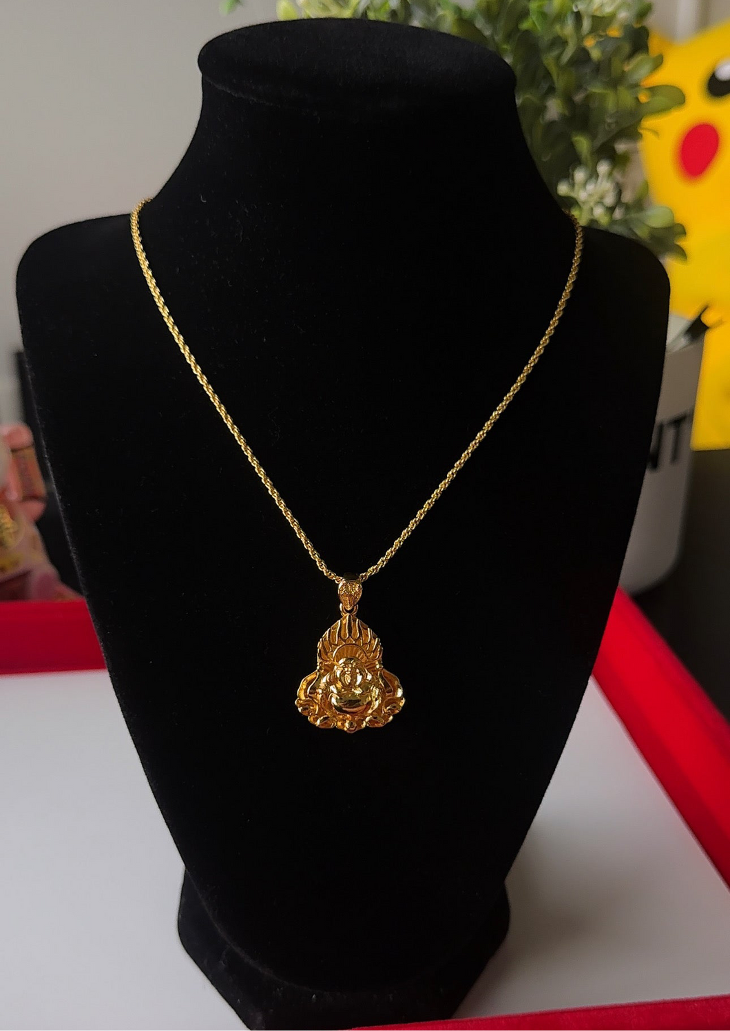 24K Chub Buddha Necklace
