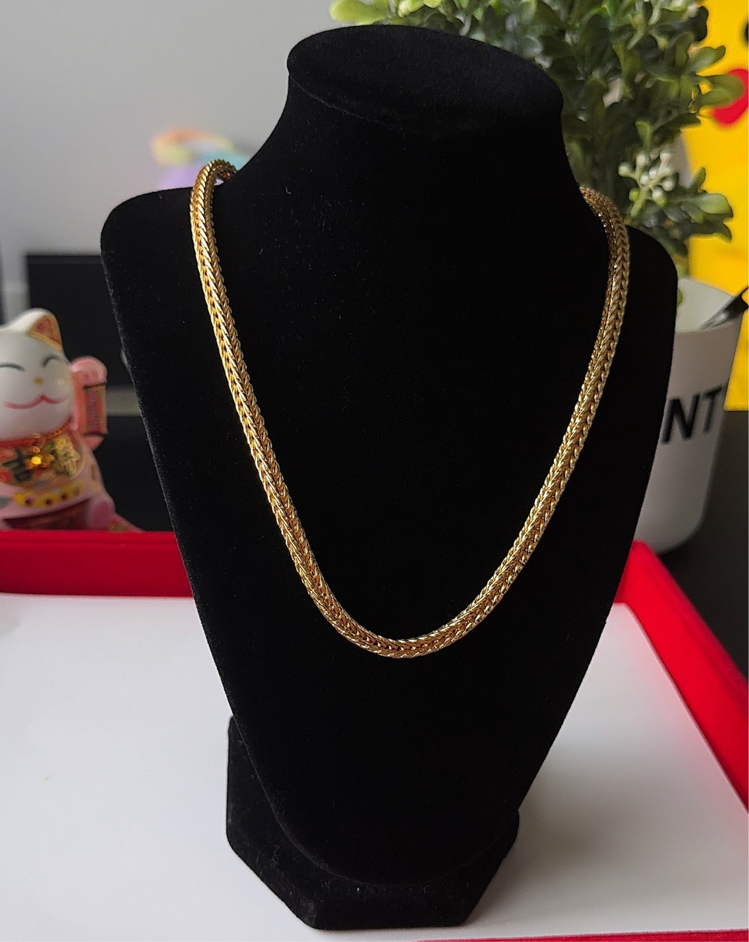 24K Square Necklace