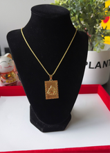 Load image into Gallery viewer, 24K Square Buddha Necklace
