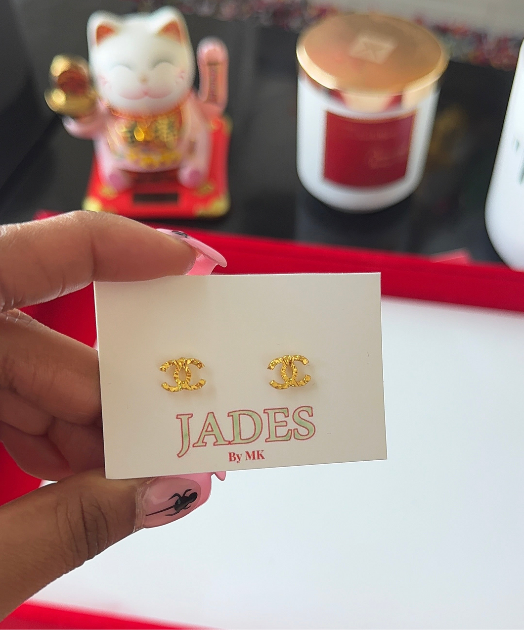 24K CC Earrings