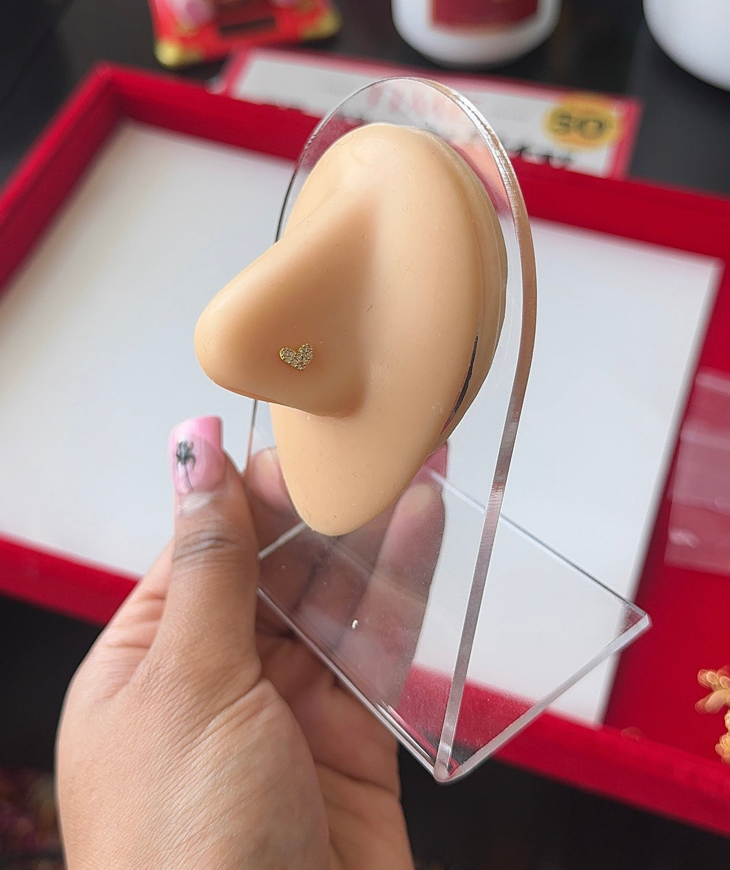 Heart Nose Stud