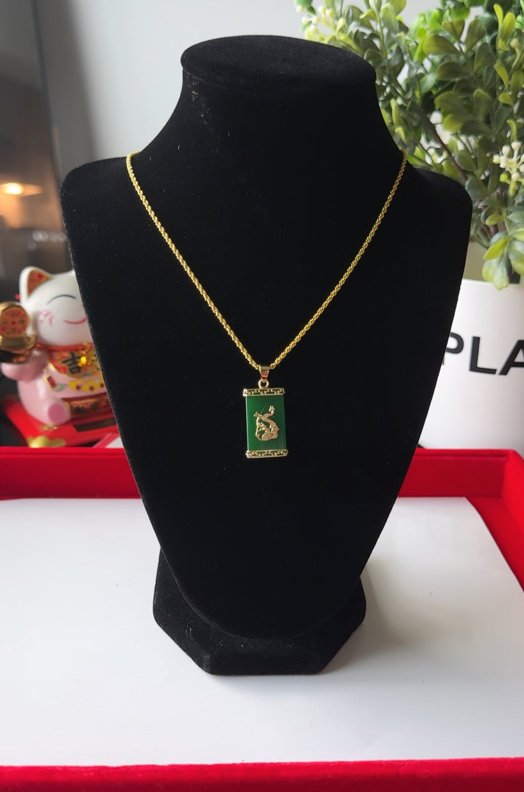 Jade Big Dragon Necklace