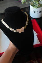 Load image into Gallery viewer, 18K Diamond Butterfly Rolex Necklace
