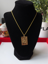Load image into Gallery viewer, 24K Square Dragon Necklace

