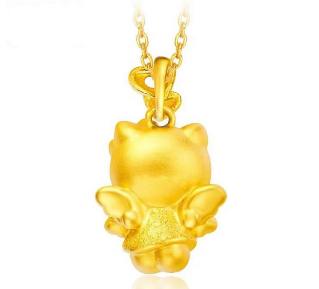 24K Kitty Wing Necklace