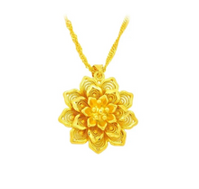 Load image into Gallery viewer, 24K Big Flower Necklace
