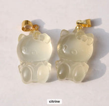 Load image into Gallery viewer, Hello Kitty Jade Necklace
