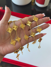 Load image into Gallery viewer, 24K 5-Clover Bracelet
