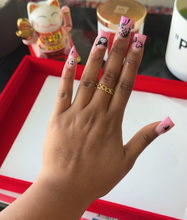 Load image into Gallery viewer, 24K Quad Heart Ring
