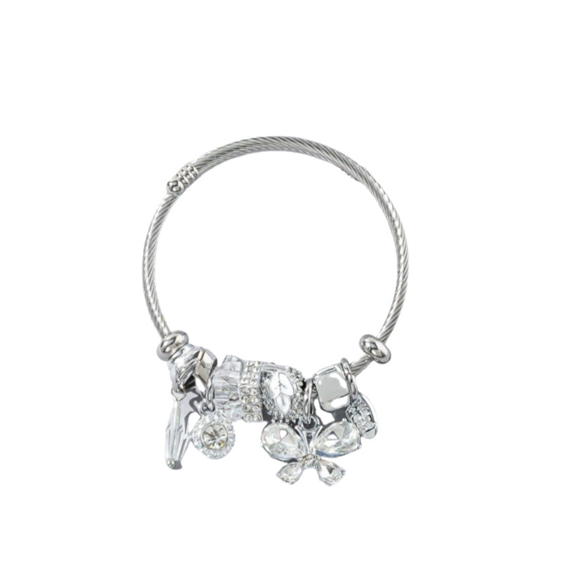 Butterfly Bangle (Silver)