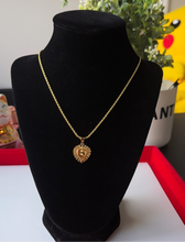 Load image into Gallery viewer, 24K Open Heart Necklace

