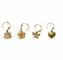 Load image into Gallery viewer, 24K Dangle Nose Hoops
