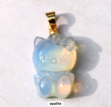 Load image into Gallery viewer, Hello Kitty Jade Necklace
