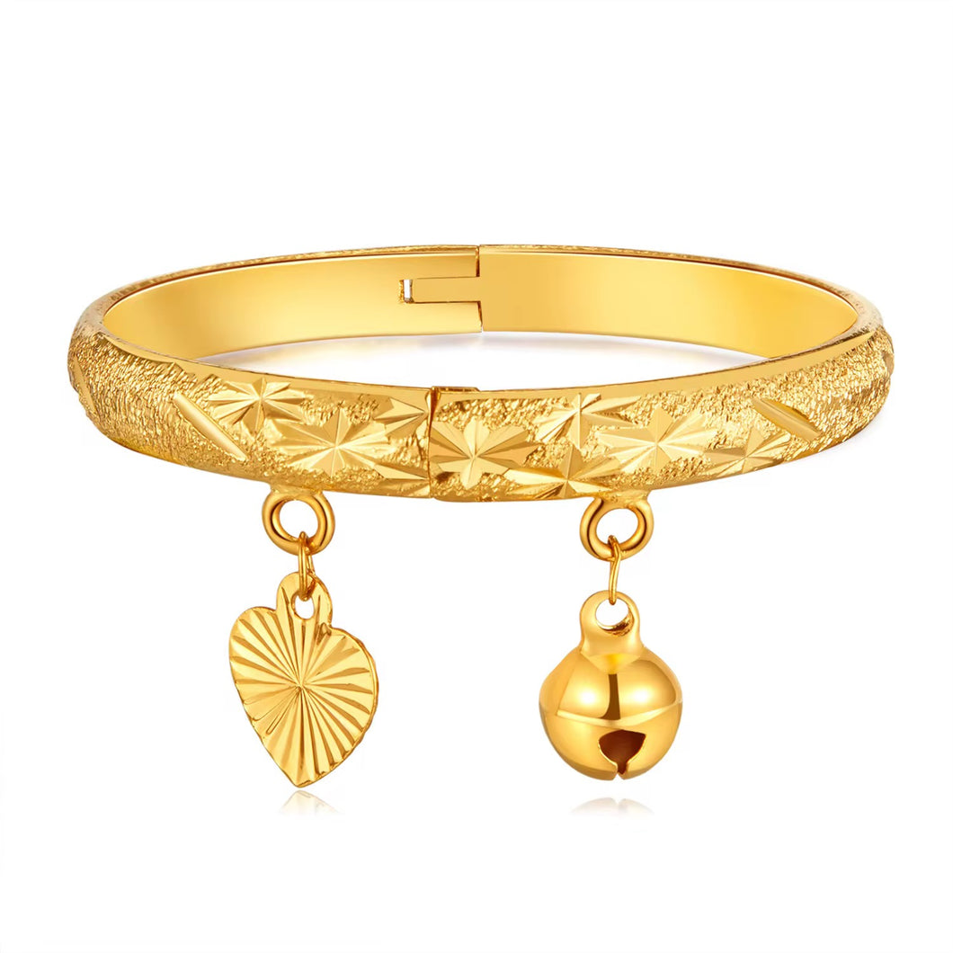 24K Charm Bangle