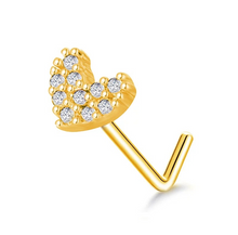 Load image into Gallery viewer, Heart Nose Stud
