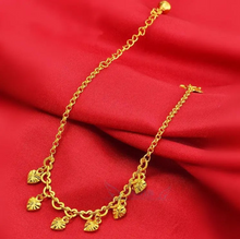 Load image into Gallery viewer, 24K Heart Anklet
