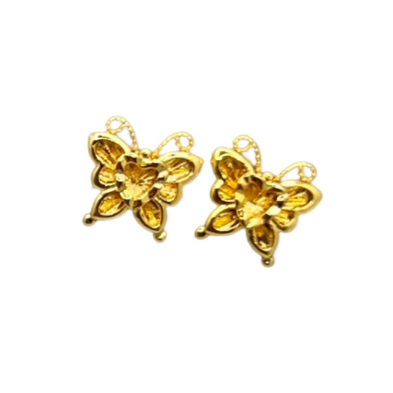 24K Butterfly Earrings