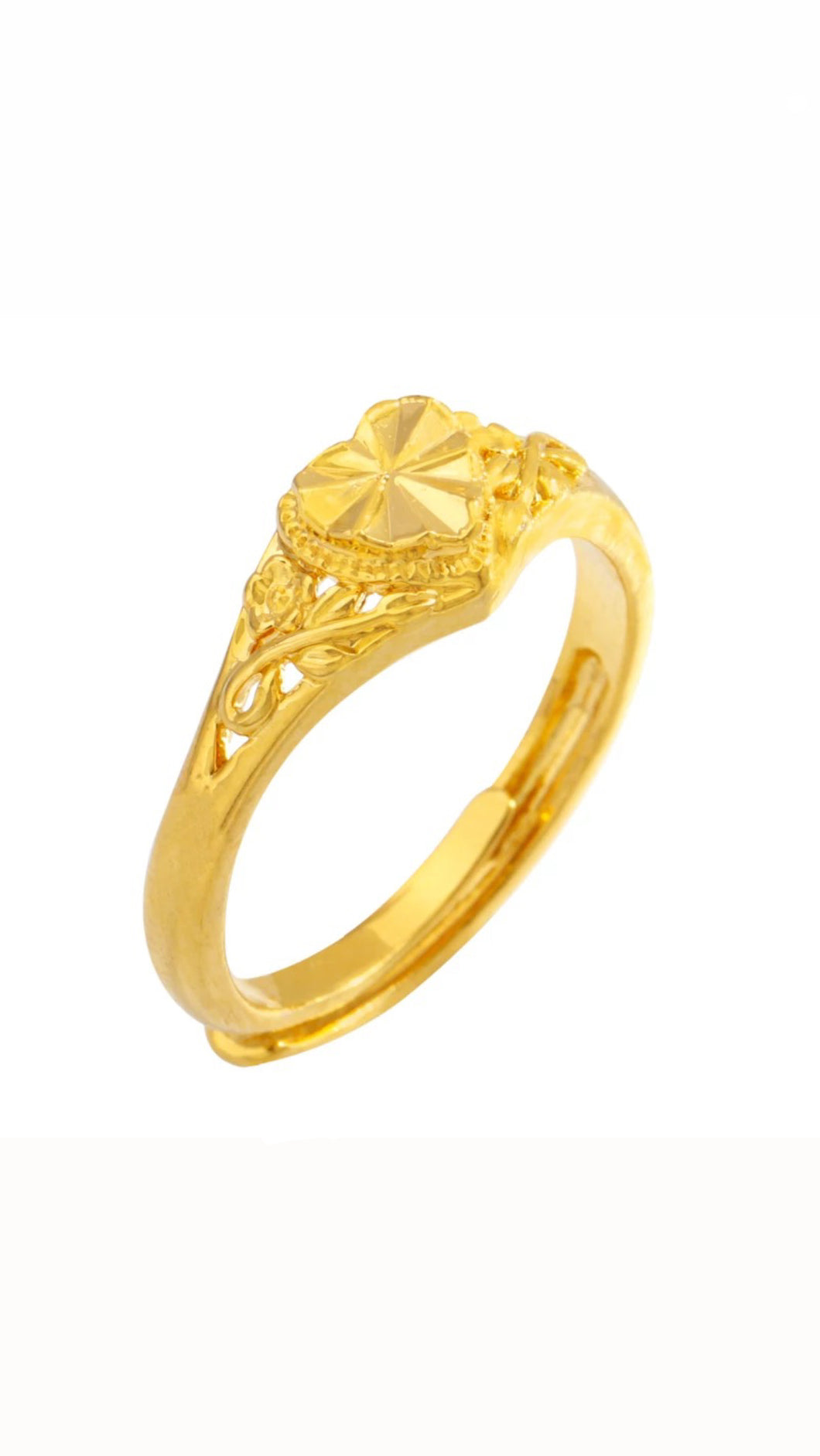 24K Heart Ring