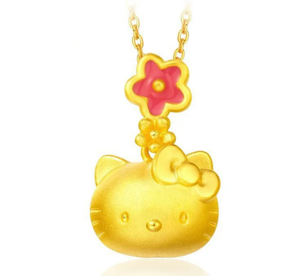 24K Hello Kitty Necklace