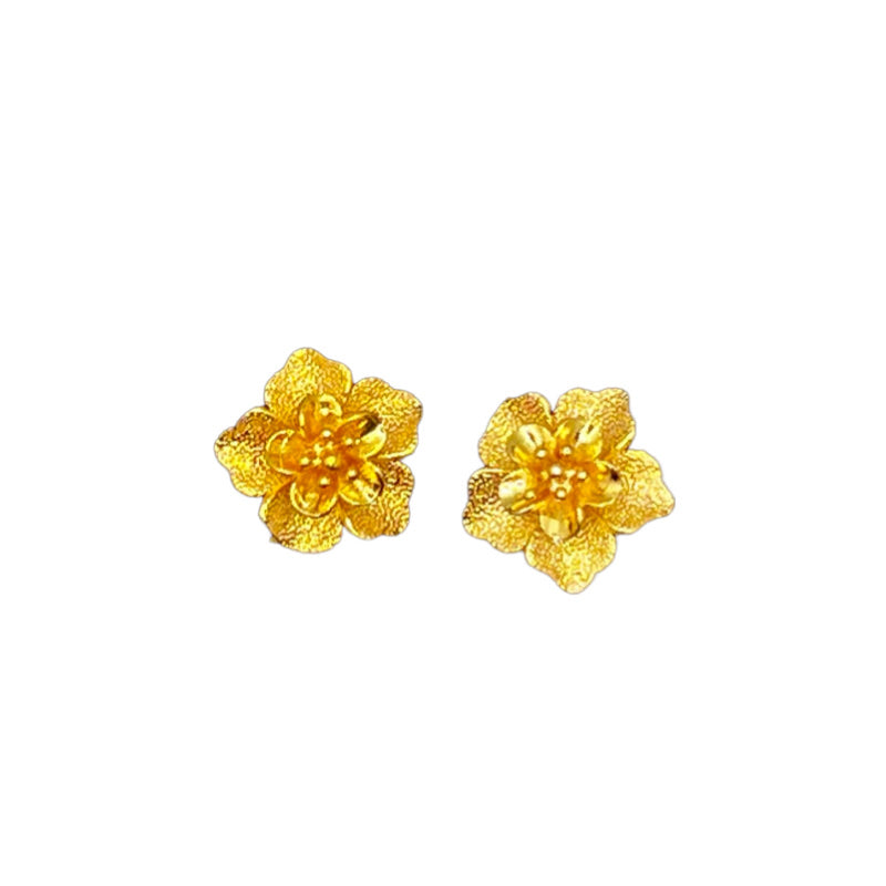 24K Flower Earrings